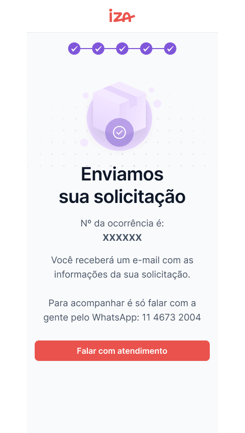 4. Acompanha pelo WhatsApp