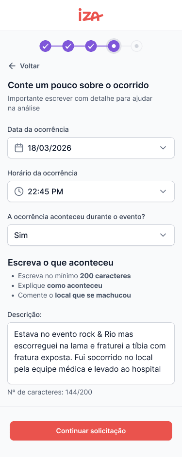 3. Conta o que aconteceu